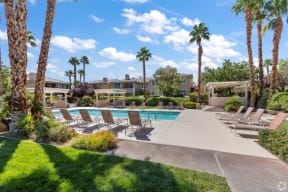 Expansive Pool Area at San Moritz Apartments, Las Vegas, 89128