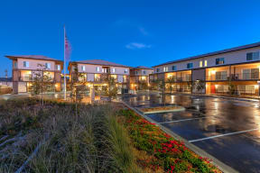 Vista Del Puente Front and Parking Lot