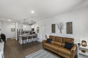 Living Room at Flat Creek Apartments in Athens Texas