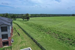 Field view at Flat Creek Apartments in Athens Texas