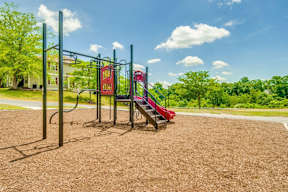 Playground on wood chips