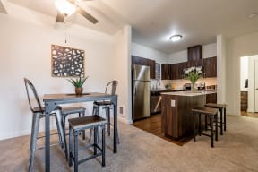 Kitchen and dinning area