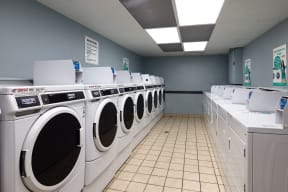 laundry room at The Bennington apartments in Bensenville