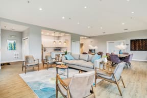 Eagle Creek Apartments resident lounge with ample seating