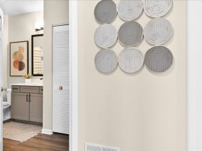 wall decor inside a home in the Farmington Lakes community