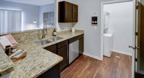 stainless appliances and marble counter tops at Algonquin Square Apartment Homes, Algonquin, IL, 60102