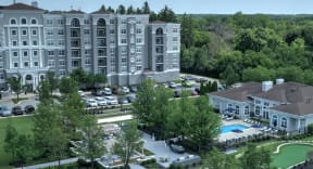 Exterior grounds of The Mil'Ton Apartments - Vernon Hills, IL