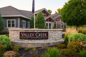 Valley Creek Apartments signage