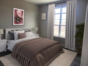 staged bedroom