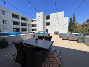 Outdoor Lounge at The Imperial Apartment Homes in Santa Ana, California.