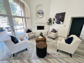 Resident Lounge at Valley View Senior Apartment Homes in Garden Grove, California.
