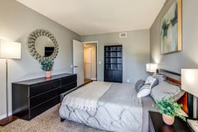 Bedroom Evria Apartment Homes in Diamond Valley California.