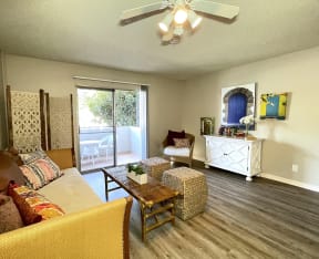 Spacious Studio Apartment in Paradise Gardens at Long Beach California.