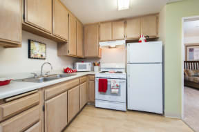 Kitchen at Valley View Senior Villas in Garden Grove, CA.
