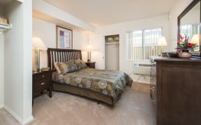 Bedrom at Valley View Senior Villas in Garden Grove, CA.