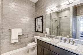 Dual Vanity Bathrooms at The Shirley Apartments , Maryland