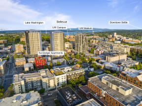 a map of the city of bellevue