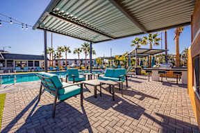 take a dip in the pool at villas at houston levee west apartments in cord