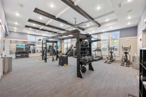 the state of the art gym in our community center at our apartments