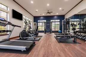 equipment in fitness room