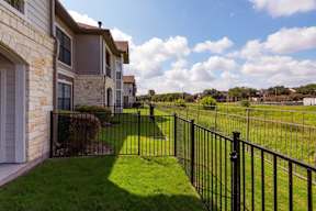 backyard with fence
