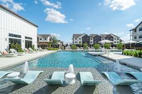 take a dip in the resort style pool at villas at houston levee west apartments