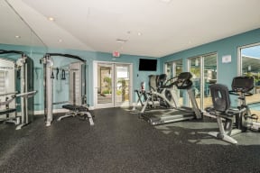 the gym at the preserve at polo woods