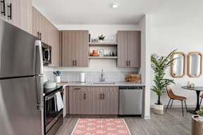 Functional Kitchen at Gathyr Apartments, Indiana, 46202