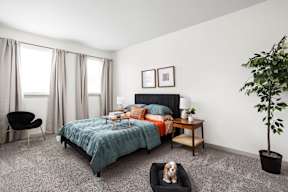 Pet Friendly Bedroom at Gathyr Apartments, Indiana