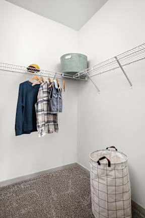 Large Walk-In Closet at Gathyr Apartments, Indianapolis, 46202