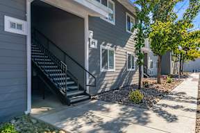 A Black Staircase Entrance at ALTITUDE BY VINTAGE, Reno, NV, 89523