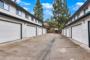 Rows of garages