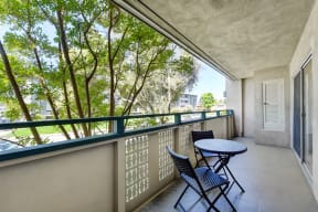 Outdoor balcony space