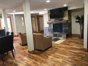 Clubhouse with Fireplace and TV | Southridge Apartments in Reno, NV 89523