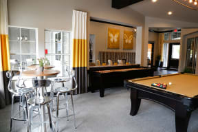 High Rock game room with billiards