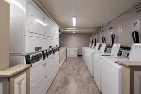 Walnut Hill apartment on-site laundry room