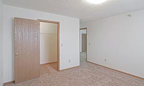 bedroom with walk in closet