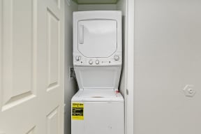 Glendale Apartments for Rent-Ardella on 67th- Laundry Nook with Stacked Washer & Dryer