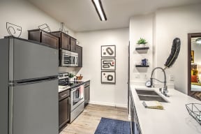 Modern Kitchens with stainless steel appliances