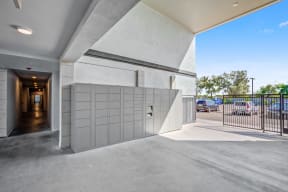 Apartments in Downtown Phoenix, AZ - Imperial - Outdoor Mail Area with Package Lockers