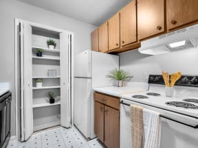 apartment kitchen with extra storage