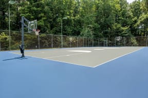 a composite image of a tennis court