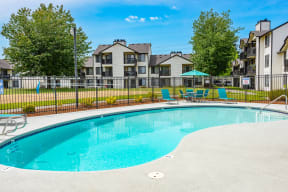 take a dip in the resort style pool