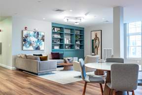 Resident lounge at One Wall St