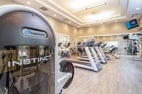Fitness room with new equipment at The Ledges Weymouth