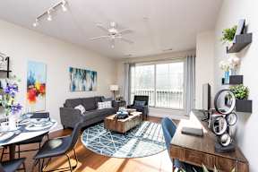Living Room Parkside Commons Apartments Chelsea, MA