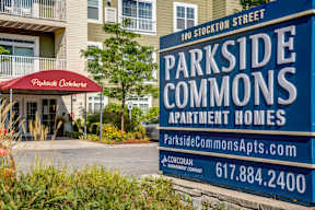Entrance to Parkside Commons Apartments Chelsea, MA