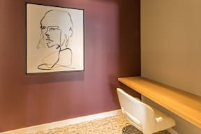 Clubhouse work from home space