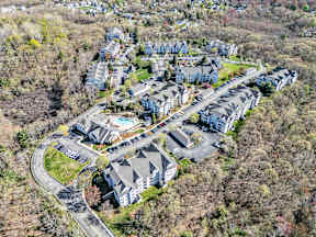 Aerial view of the Ledges Apartments.