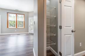 Storage space in the hallway